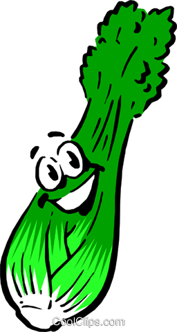 Cartoon Celery - Oh, You're A Vegetable (372x700)