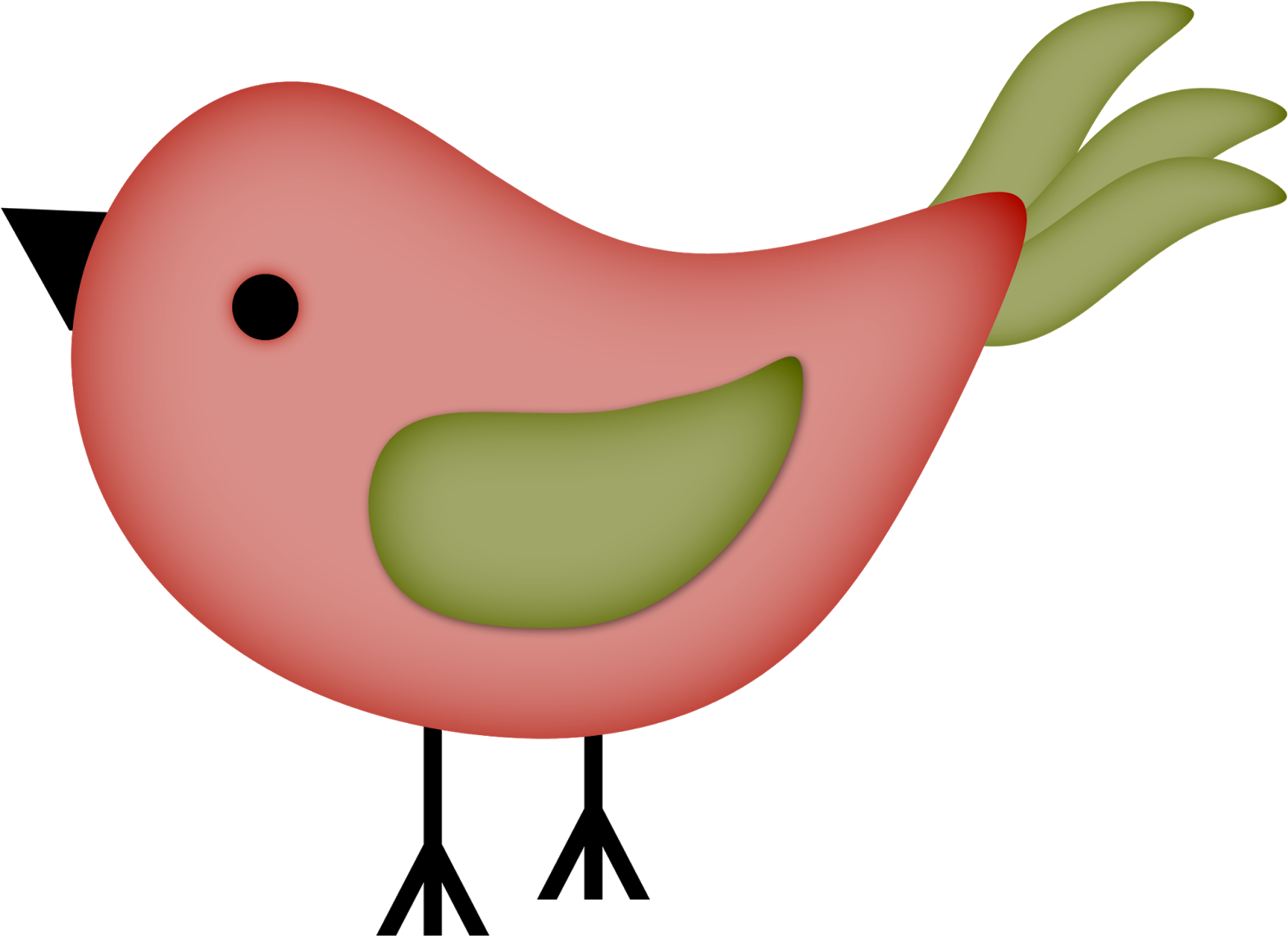 Birds Pretty Clipart 010 - Cartoon (1600x1171)