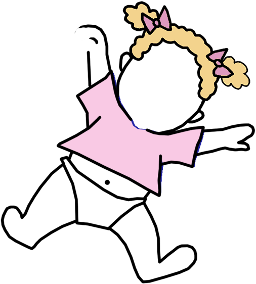 International Umbrella Baby Adoption Thank You Note - Cartoon (1000x1000)