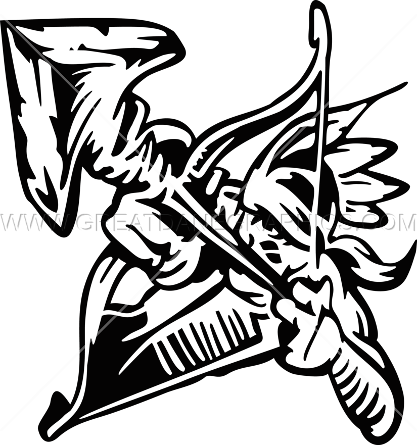 Indian With Arrow - T-shirt (825x881)