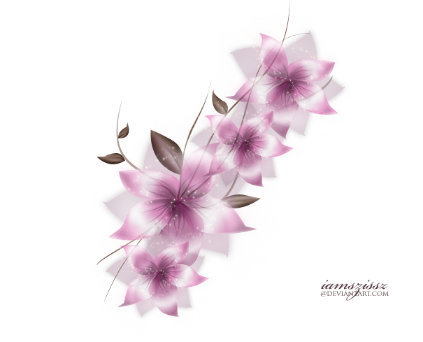 Vector Png Flower By Iamszissz - Vector Png Flower Png (605x489)
