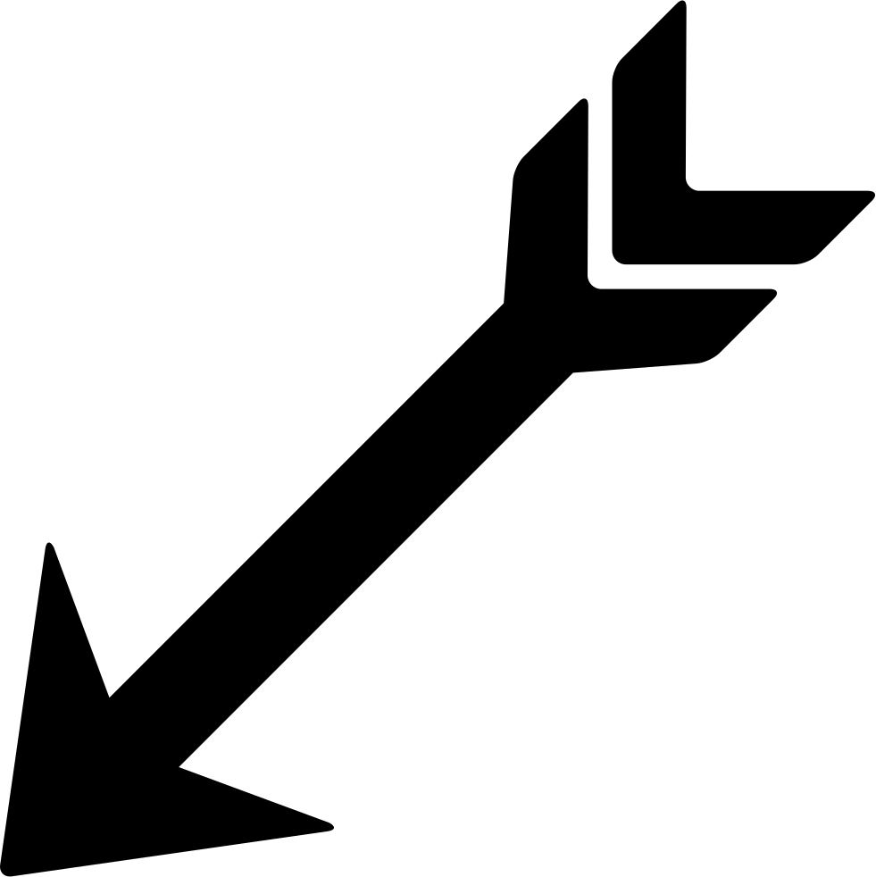 Arrowhead Computer Icons Clip Art - Arrow Pointing Down (981x982)