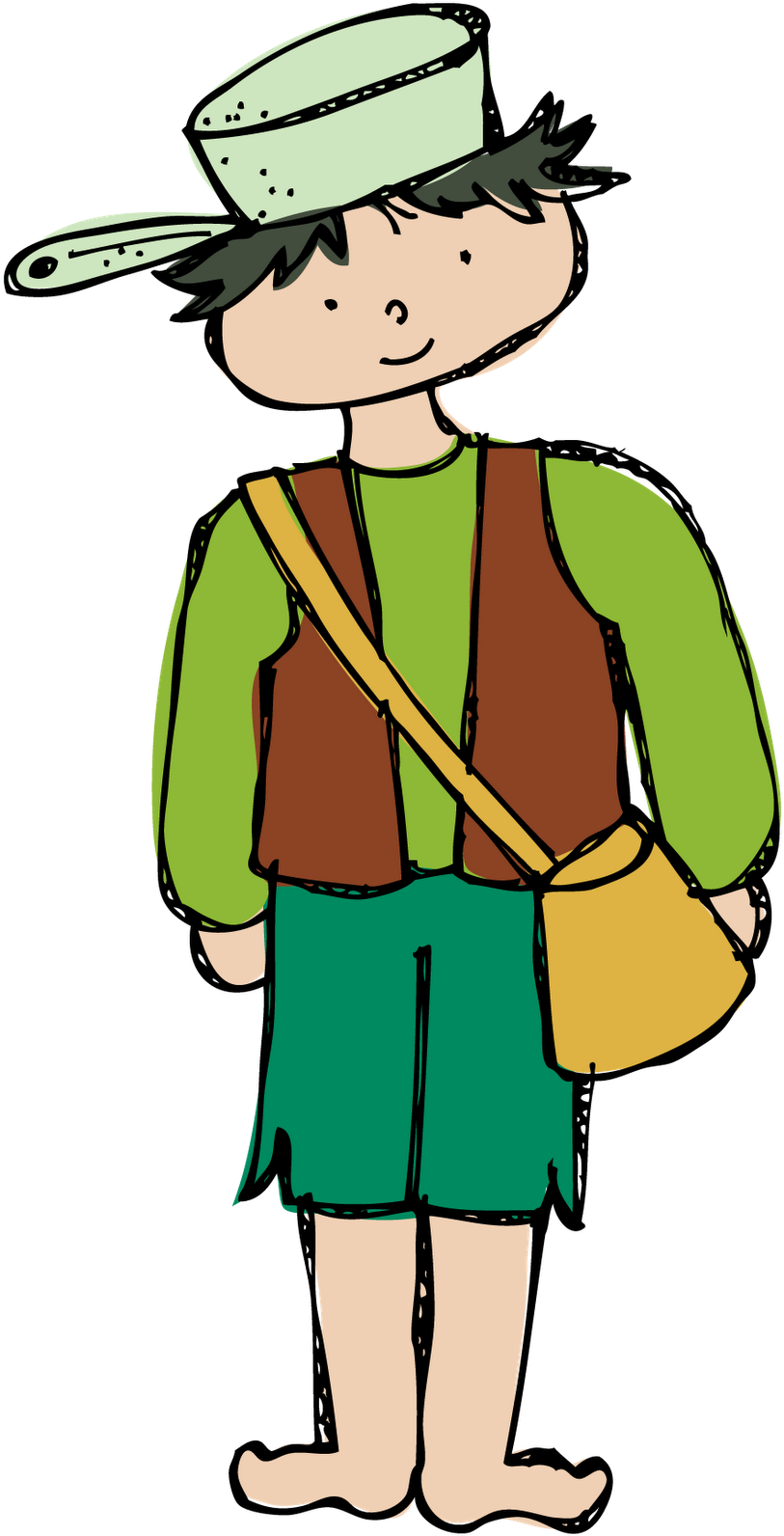 Apple People Cliparts - Johnny Appleseed Clip Art (823x1600)
