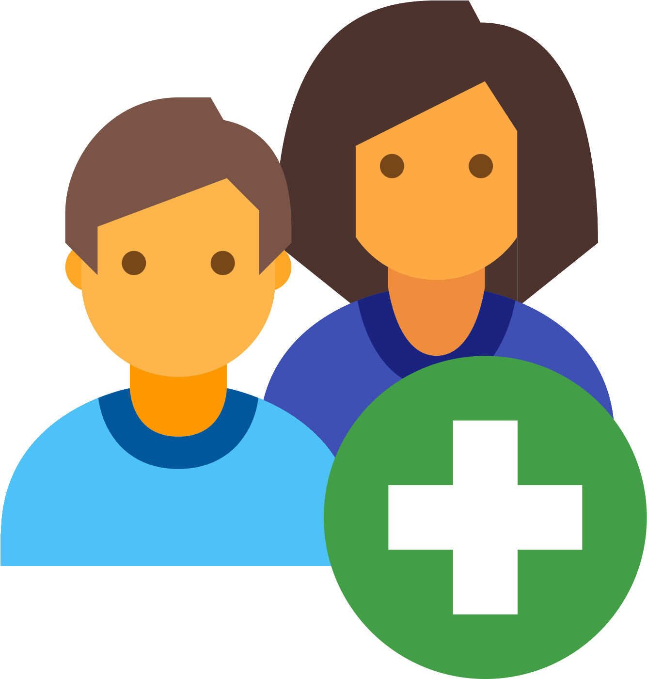 Add User Group Woman Man Icon - Icono De Hombre Y Mujer (1600x1600)