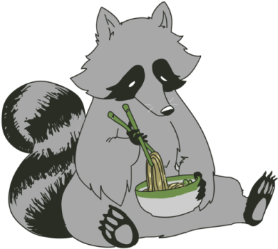 Raccoon Doodles - Cute Raccoon Transparent (500x500)