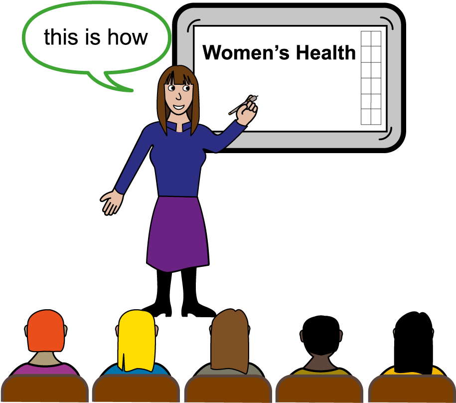 Feel Good Women's Health Group - Cartoon (982x825)