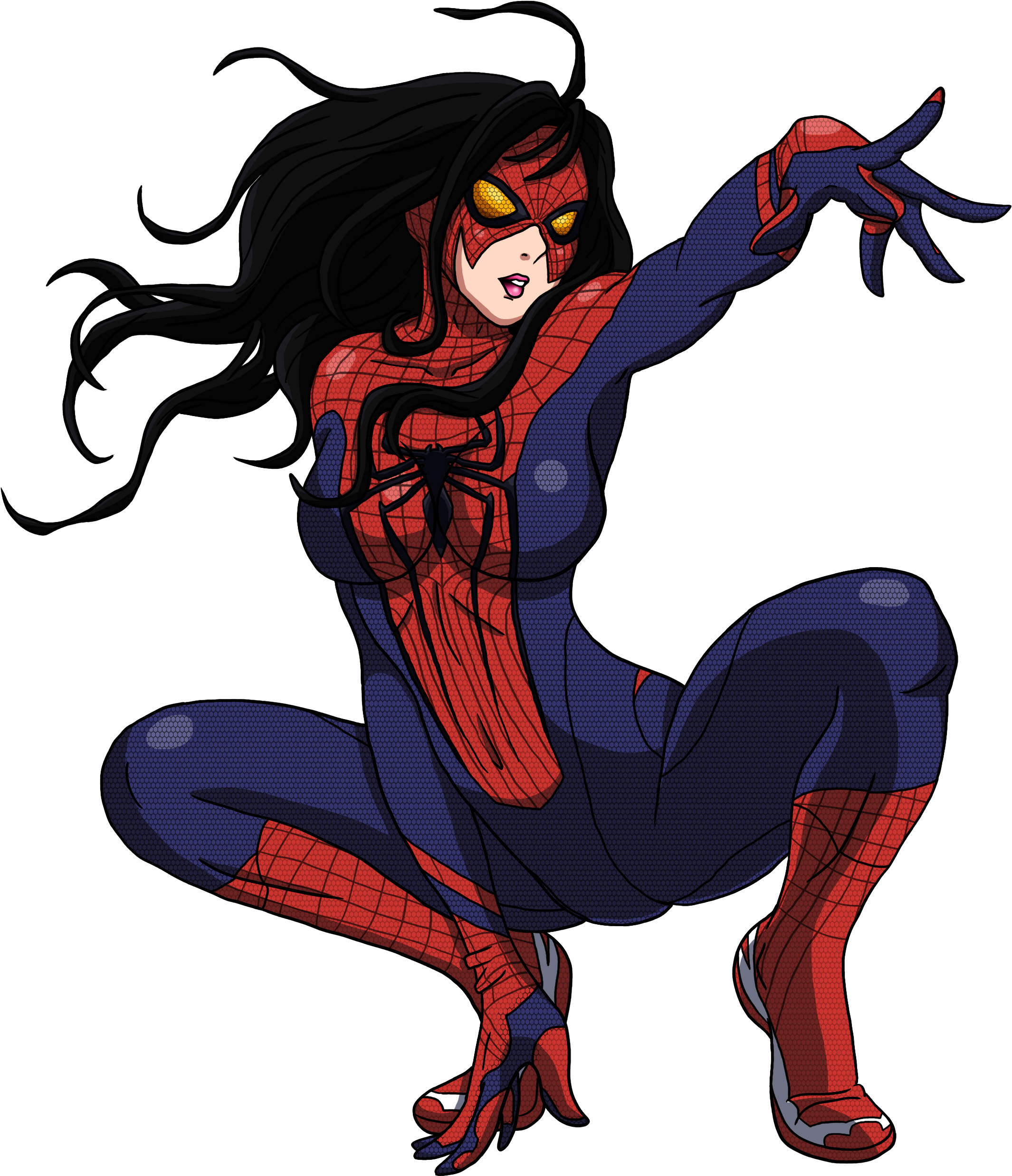 Spider-woman Andrew Garfeild By Bluesupersonic - Spider Women Superhero Logo Women T-shirt All Sizes (3504x2544)