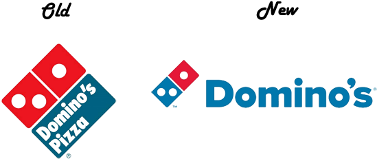 Dominos Old Vs New Logo - Dominos Old And New Logo - (577x257) Png ...