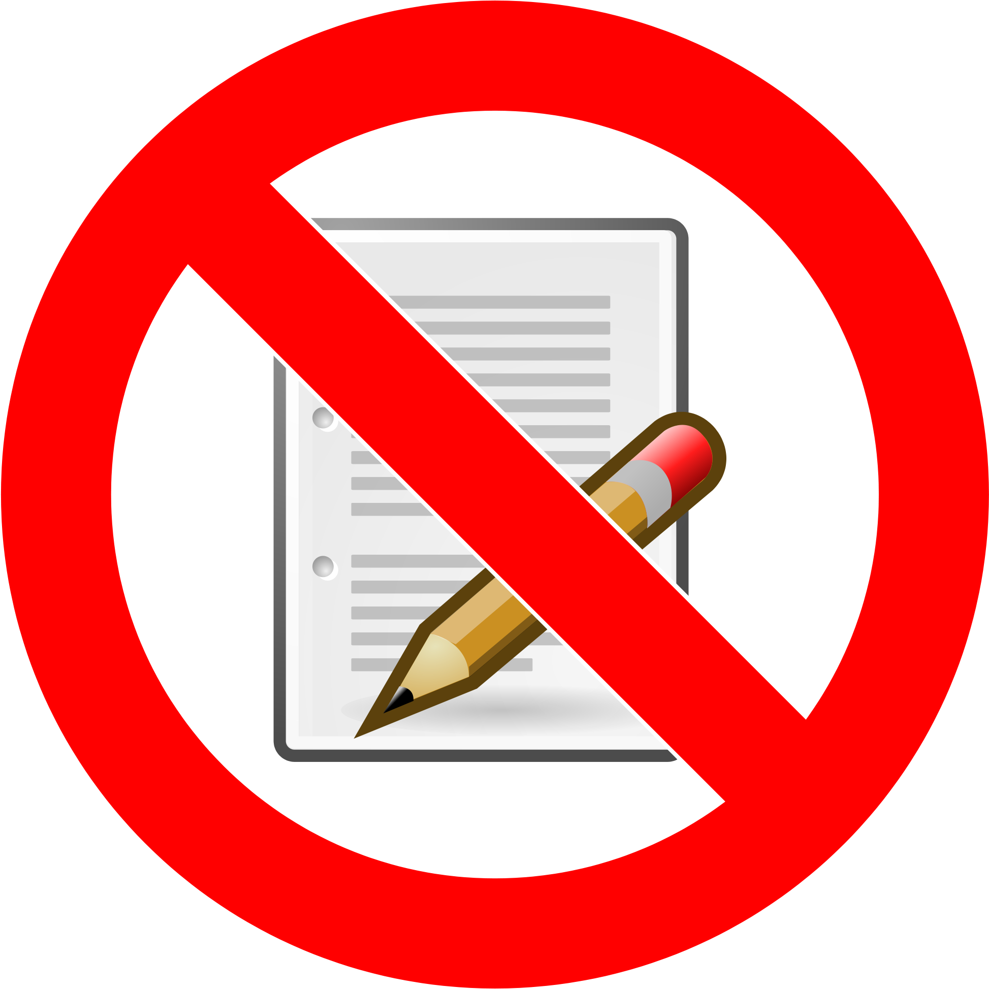 File No Essay Svg Open - No Phone Clipart (2000x2000)