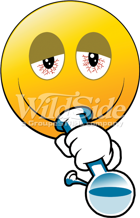 Emoji Smoking Bong - High Emoji (709x709)