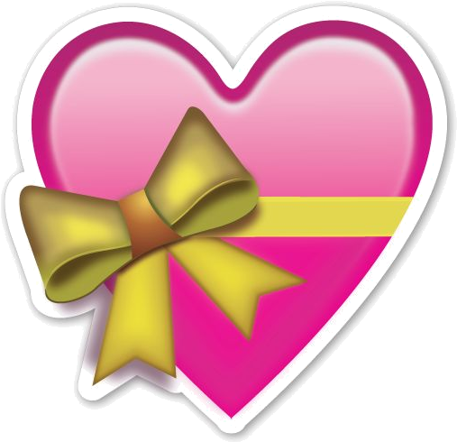 Rura Serce, Png - Emoji Corazon Con Moño (526x508)