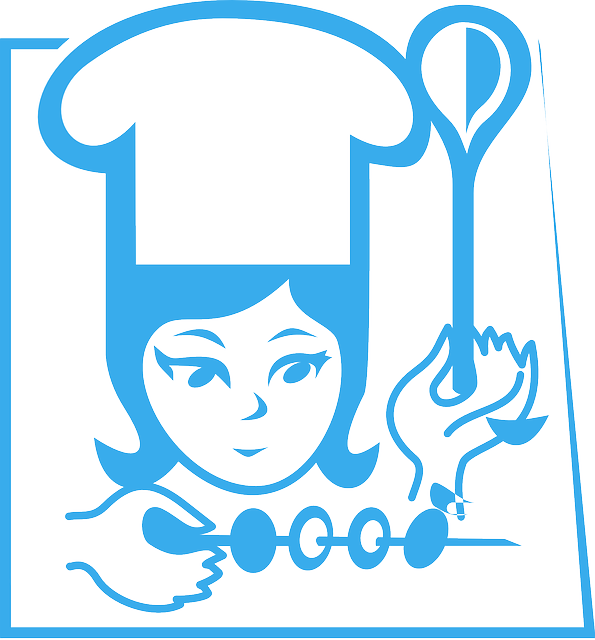 A Cook - Koki Kartun Wanita Png (595x640)