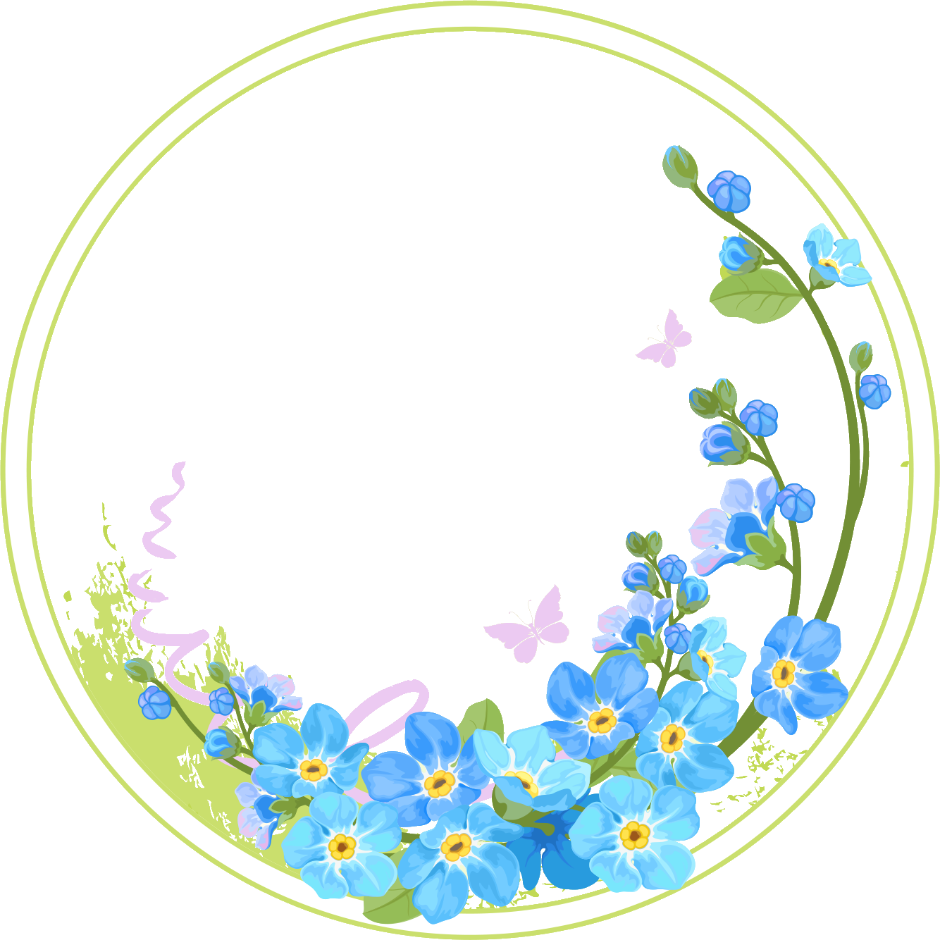 ผลการค้นหารูปภาพสำหรับ Frame Vector - Flower With Circle Png (1334x1334)