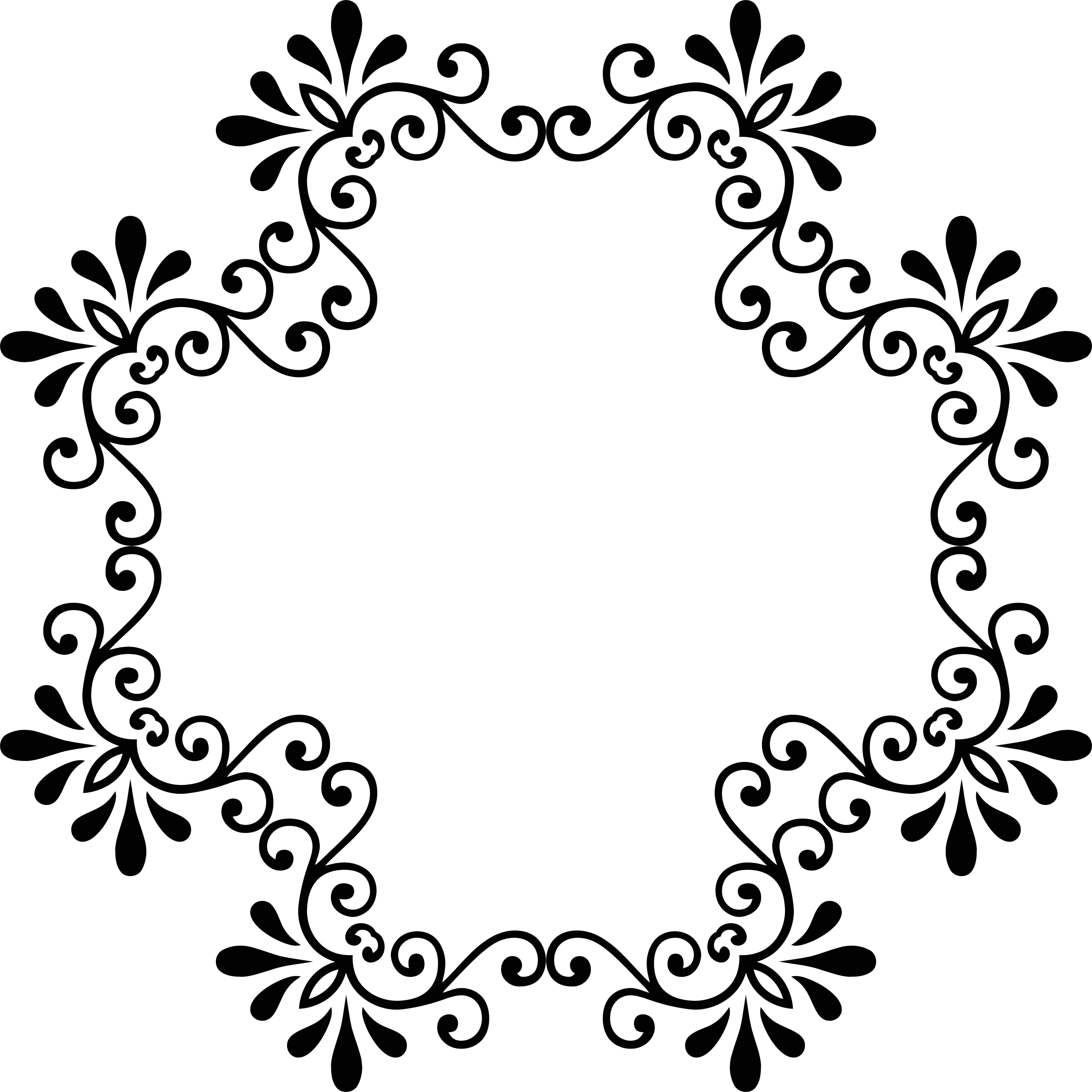 Decorative Vintage Style Continued 6 Variation - Three Designing Women Self-inking Personalized Address (2336x2336)