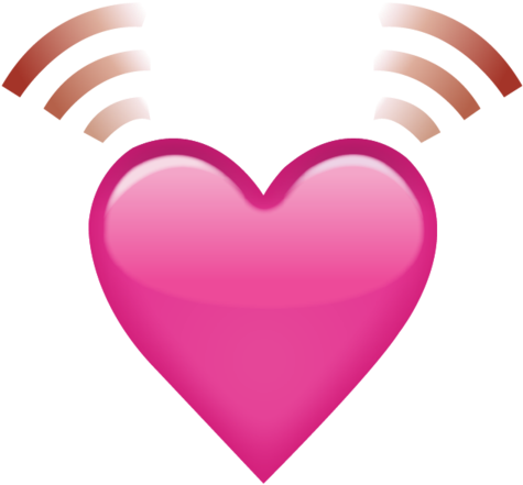 Beating Pink Heart Emoji - Pink Heart Emoji Transparent (480x480)