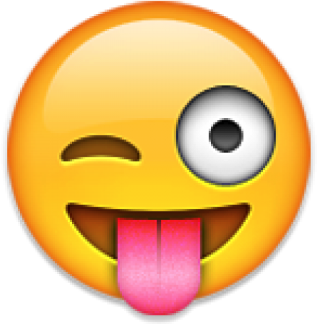 Download Emoticons Whatsapp Png Clipart Image - Wink Tongue Out Emoji (500x500)