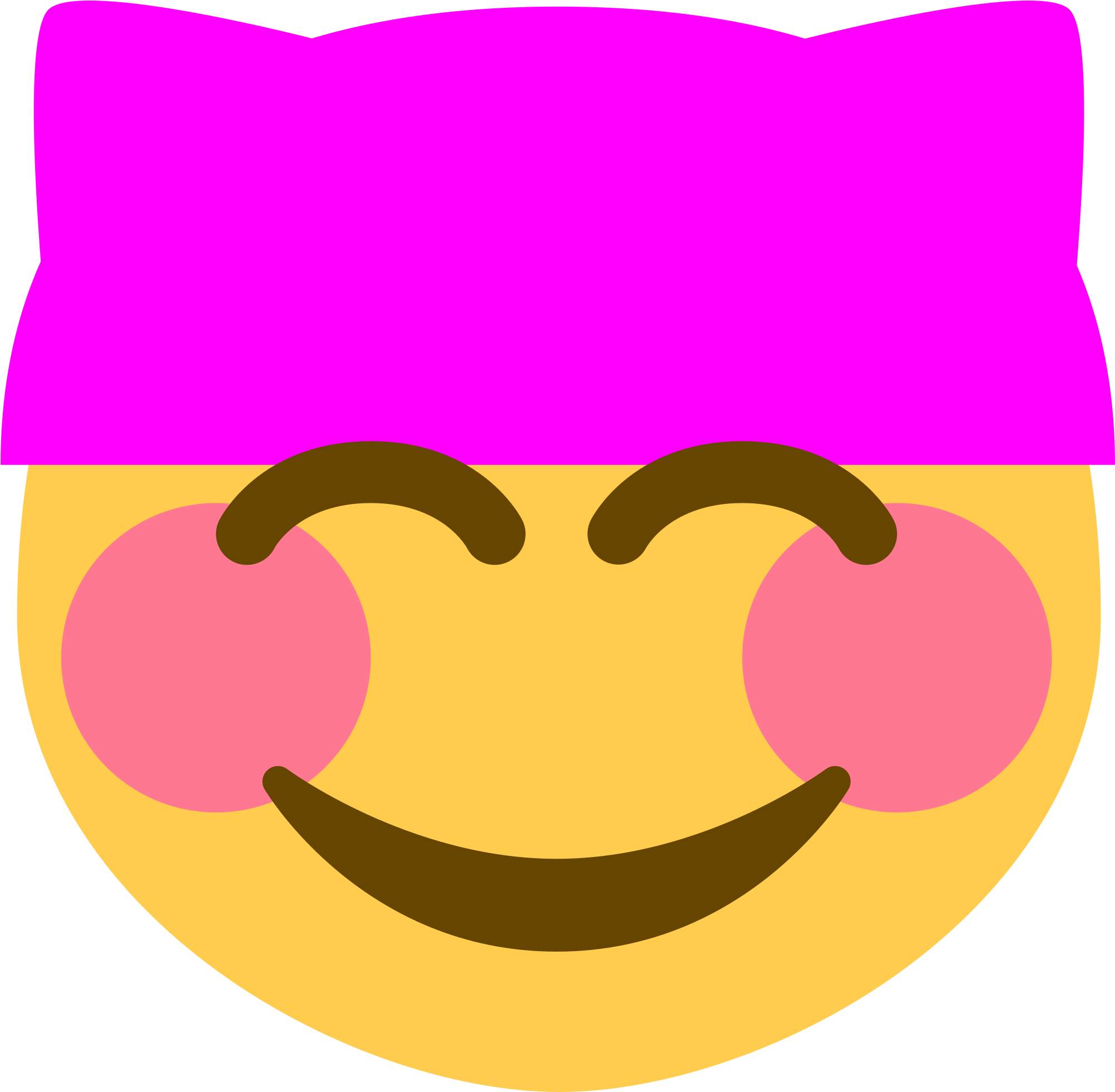 Open - Pink Pussy Hat Emoji (2000x2000)