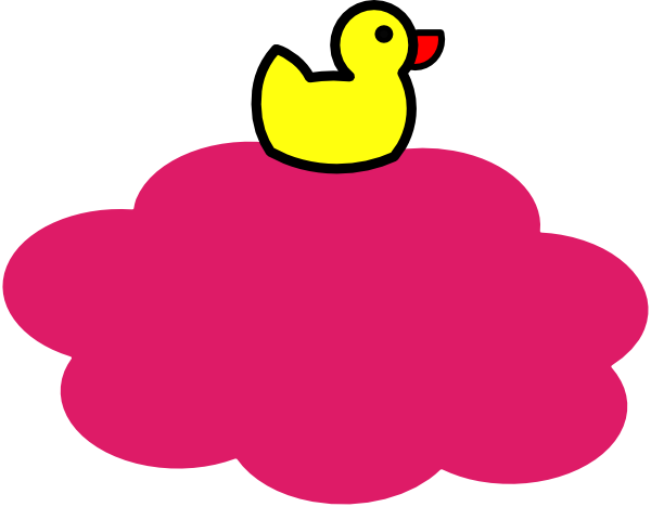 Duck Icon - Rubber Ducky Necklace Circle Charm (600x468)