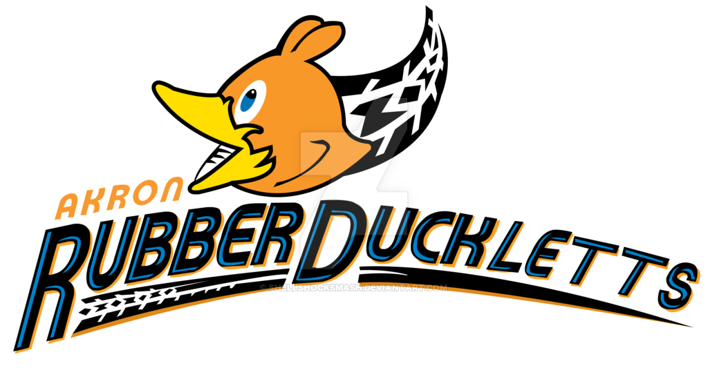Akron Rubber Duckletts Jal Logo By Shellshocksmash - Akron Rubberducks (1024x533)