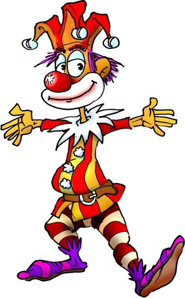 Cartoon Jester - Clown Cartoon (372x600)