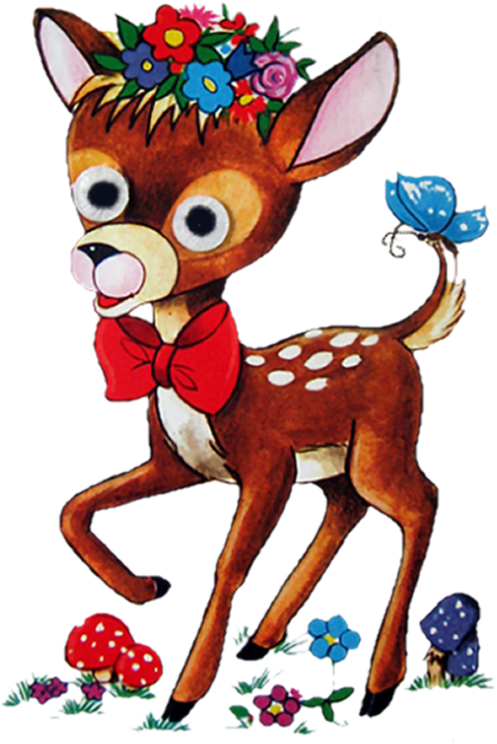 Reindeer Wildlife Character Clip Art - Cartoon (800x1123)