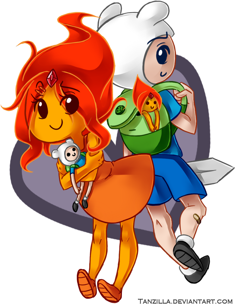 Finn And Flame Princess By Tanzilla - Finn And Flame Princess Fanfic (916x1100)