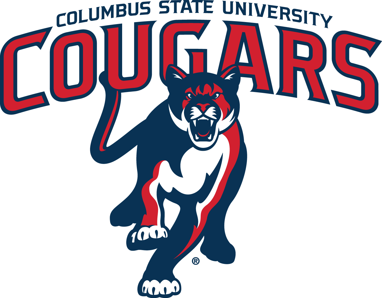 Csu Logo Horz2 - Columbus State University Cougars Logo (1298x1014)