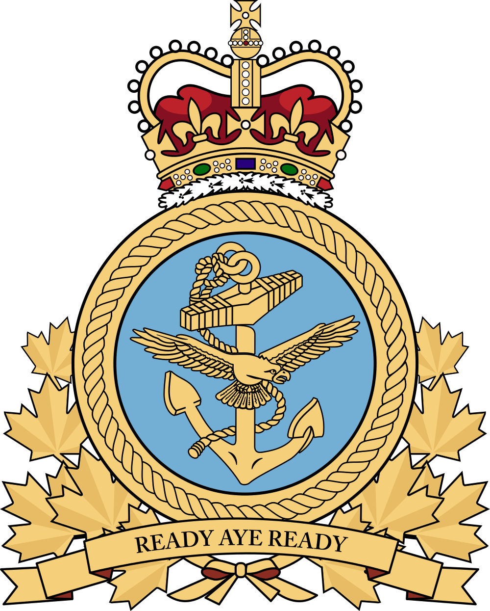 Open - Royal Canadian Navy Logo (1000x1245)