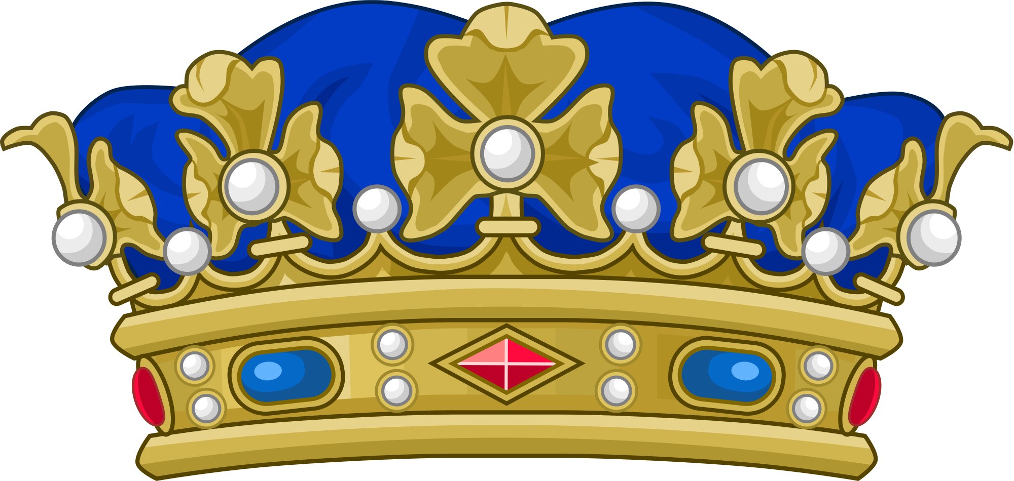 Pictures Of Feudalism 23, Buy Clip Art - Duke Crown (2000x950)
