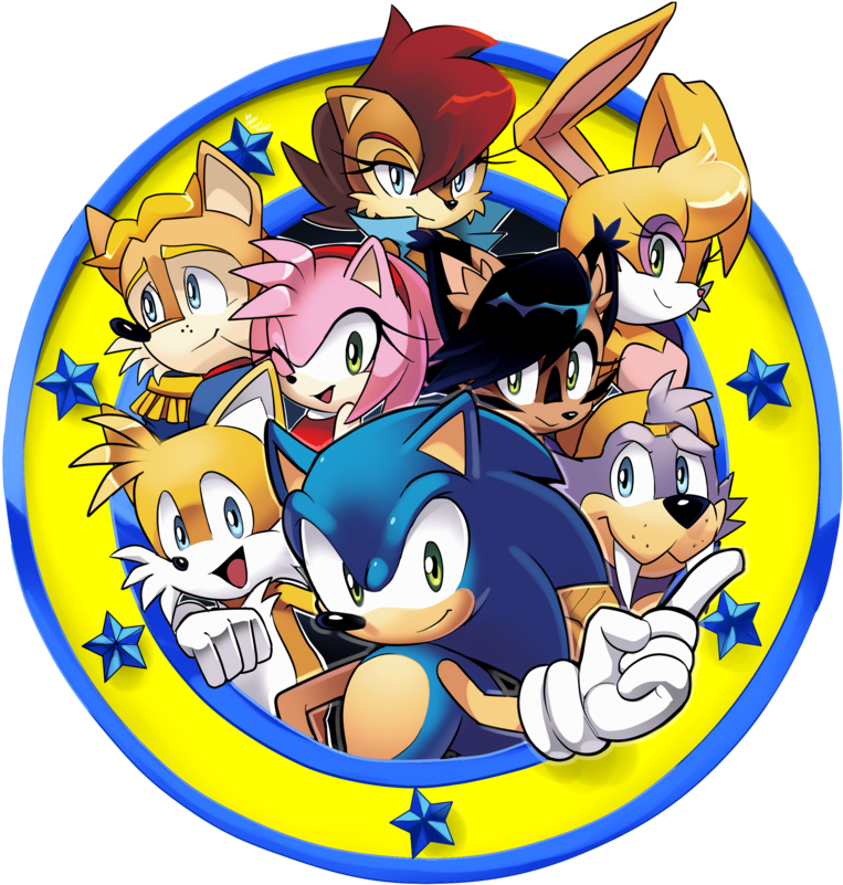 Freedom Fighters Emblem /archie Sonic Online By Drawloverlala - Archie Sonic Online (800x835)