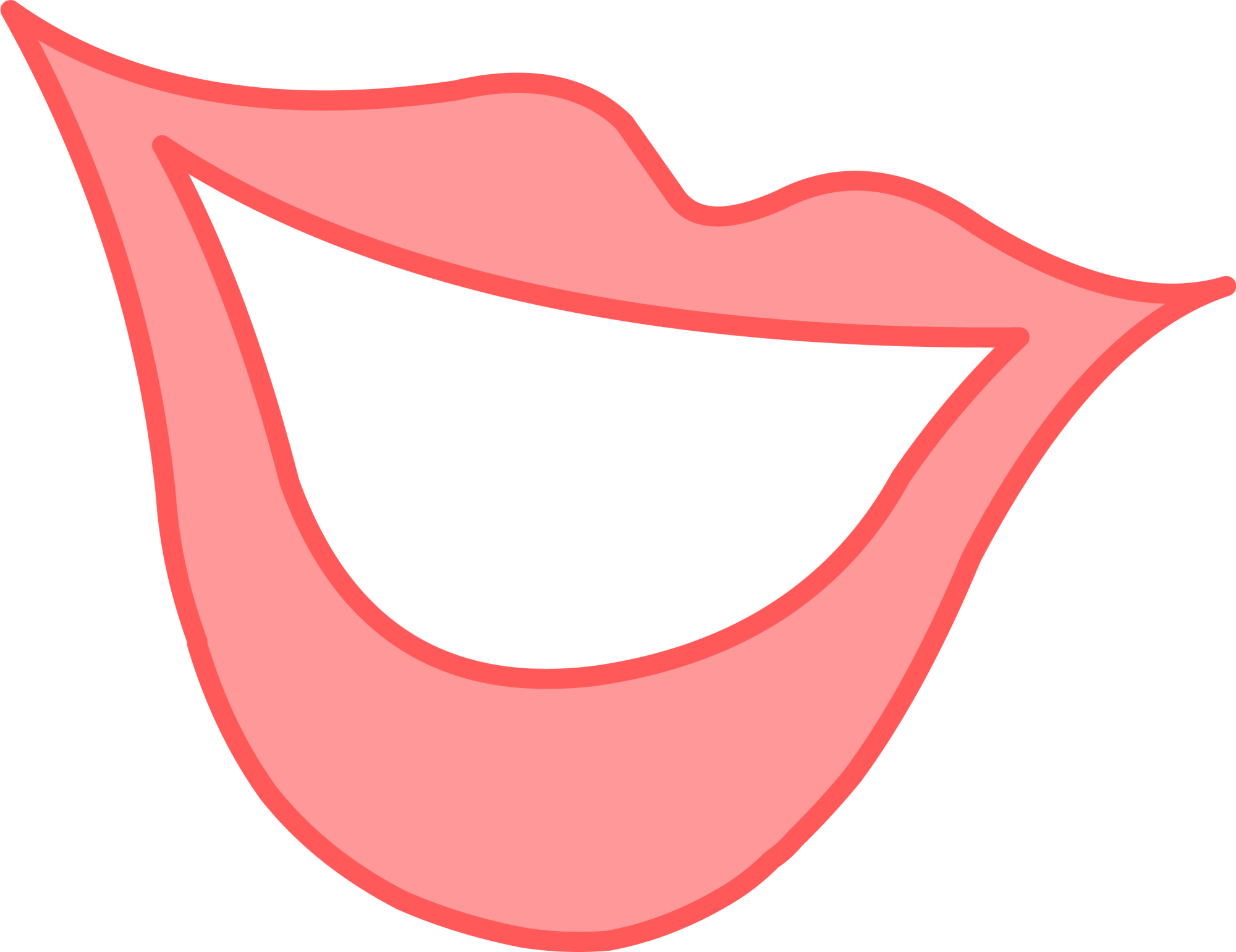 Mouth Lip Clip Art - Cute Mouth (2000x1540)