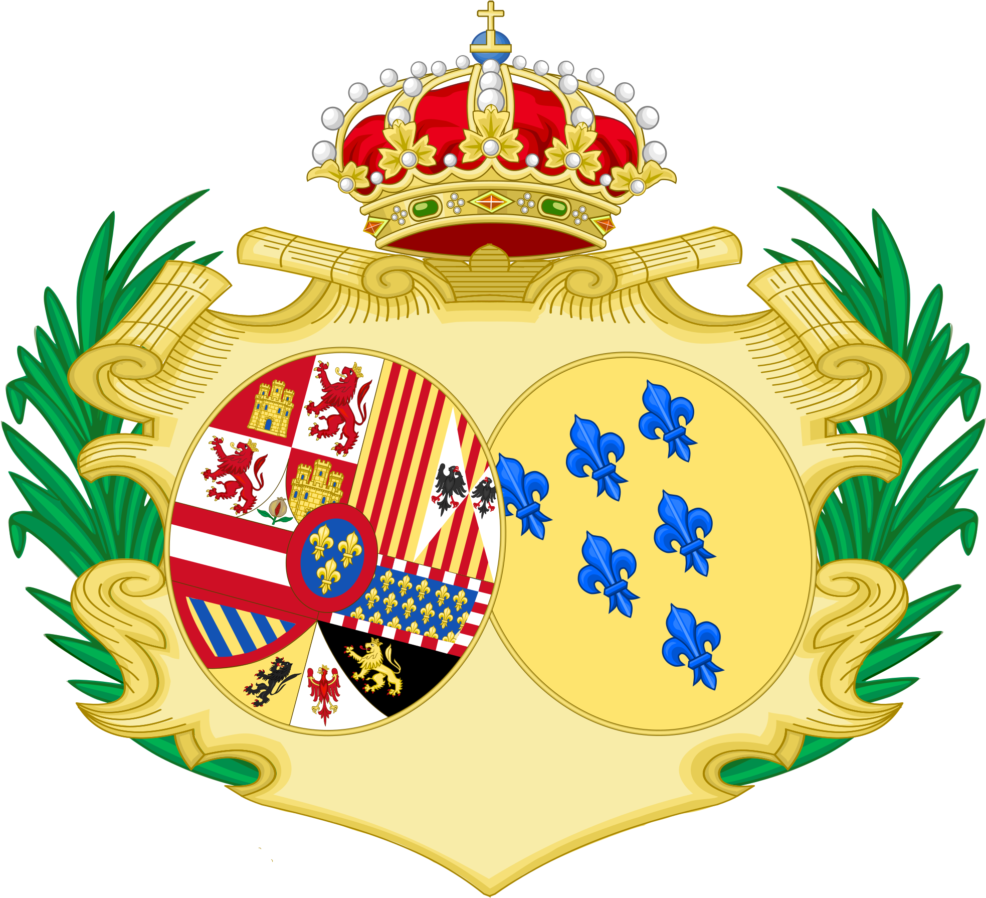 Queen Collar Cliparts 19, Buy Clip Art - Consort Coat Of Arms (2000x1857)