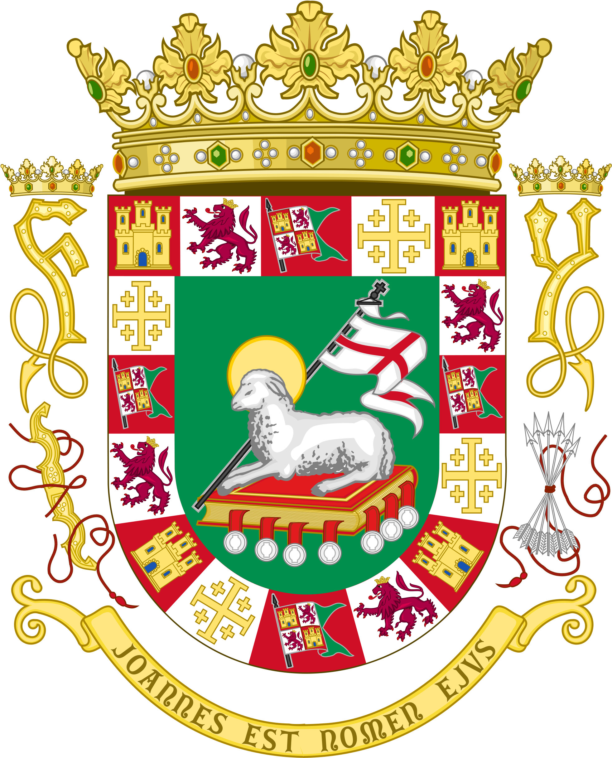 Puerto Rico Emblem - Commonwealth Of Puerto Rico (2000x2495)