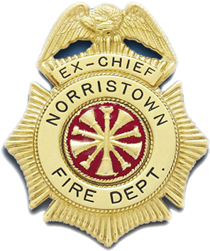 Fire Dept - Badge - Smith & Warren Custom Badge, 2-3/8" X 2-7/8", Rhodium (300x400)