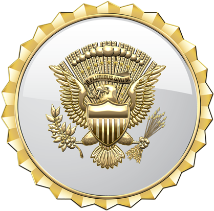The Vice Presidential Service Badge Is An Identification - Emblem (450x450)