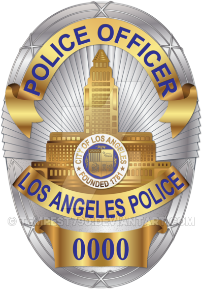 Los Angeles Police Department Lapd Badge By Tempest790 - Los Angeles Police Badge (400x570)
