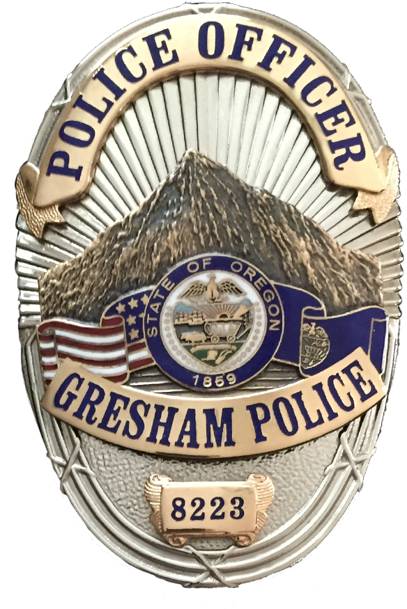 8223 Badge - Gresham Police Department Badge (600x900)