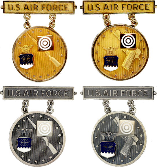 Former Usaf Gold And Silver Elementary Eic Badges - Excellence In Competition Badge Air Force (542x575)