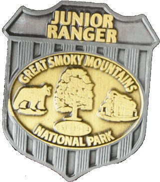 Junior Ranger Badge - Smoky Mountain Jr Ranger Badge (327x371)