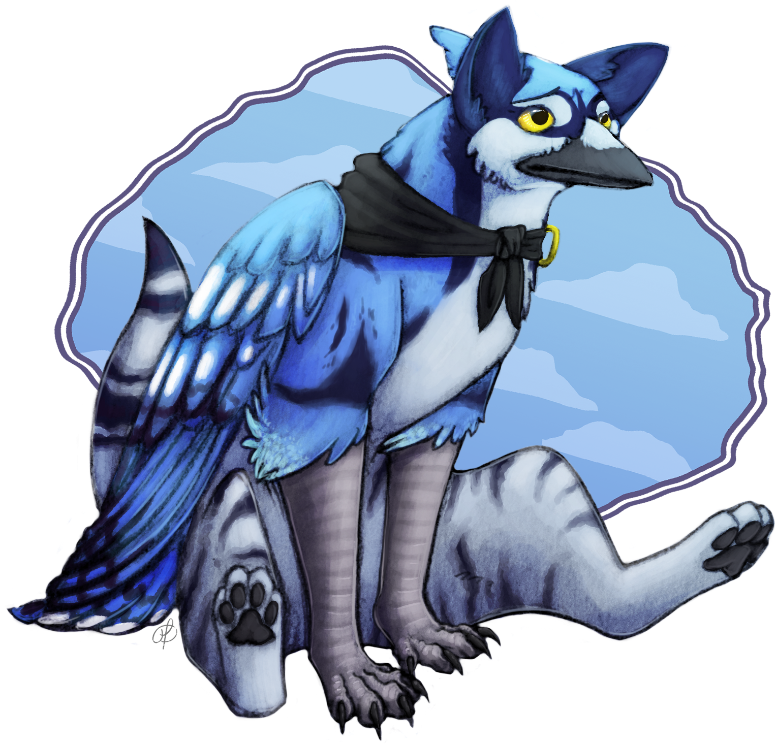 Gryphon Qc By Howlingwolf201 Gryphon Qc By Howlingwolf201 - Anthro Gryphon (1728x1554)