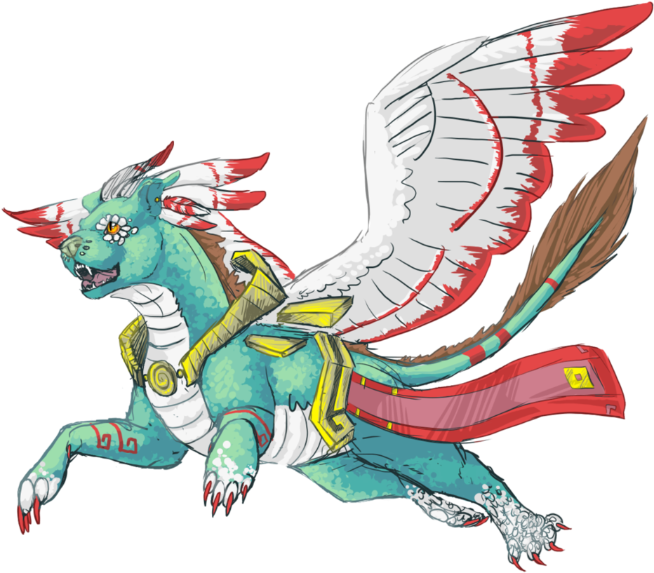 Quetzacoatl Pitbull Puppydragon - Illustration (955x837)