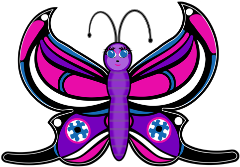 Candi Toon Butterfly - Candi Toon Butterfly (500x358)