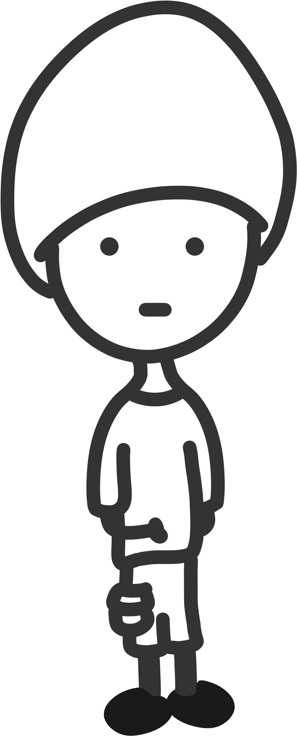 Designs 2012 » January Colouringbook - Black And White Boy (958x2375)