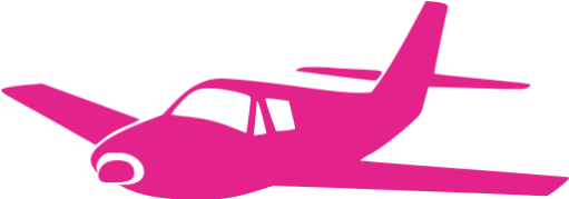 Airplane Clipart Cute Pink - Single Prop Airplane Clip Art (512x512)