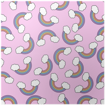 Póster Padrão Transparente Do Vetor Abstrato Com Arco - Vetor Plano De Fundo Unicornio (400x400)