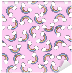 Papel De Parede Padrão Transparente Do Vetor Abstrato - Vetor Plano De Fundo Unicornio (400x400)