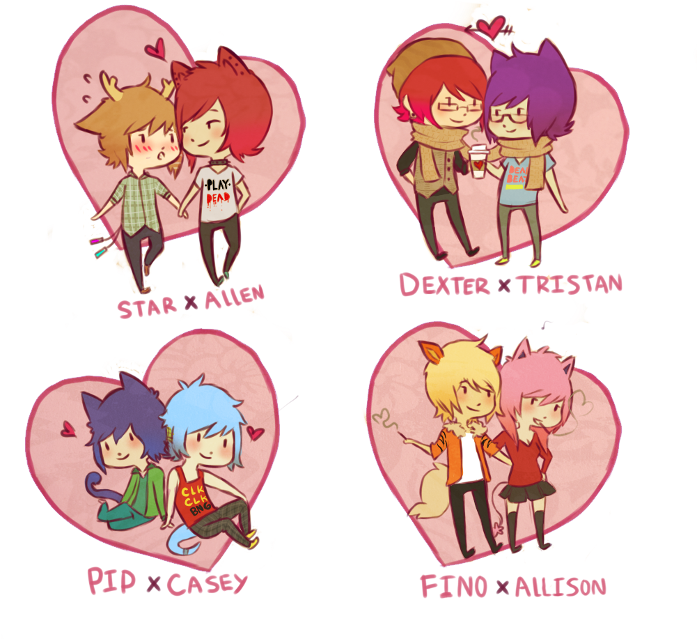 Old Valentine Drawing Fempyro By Kurocleoo777 Source - Valentines Day Drawings Anime (1000x1000)