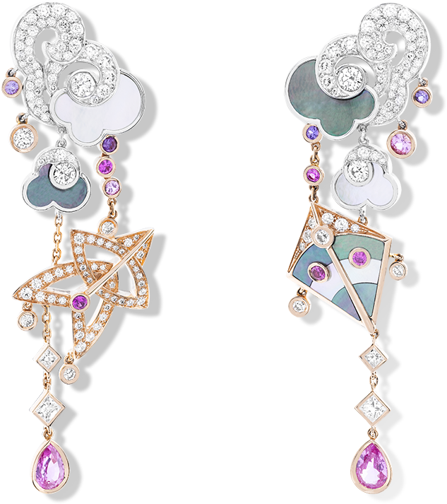 Van Cleef & Arpels Cerfs-volants Large Model Earrings - Earring (875x875)