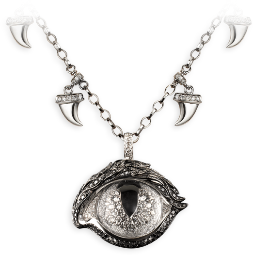 Mirada Felina Necklace - Silver (758x566)