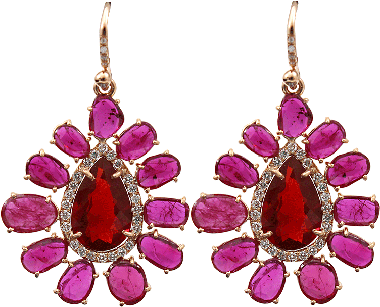 Rose Gold Earrings From Irene Neuwirth Featuring One - Clothing (960x960)